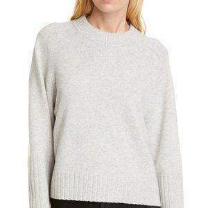 ALLUDE  Grey Wool & Cashmere Sweater